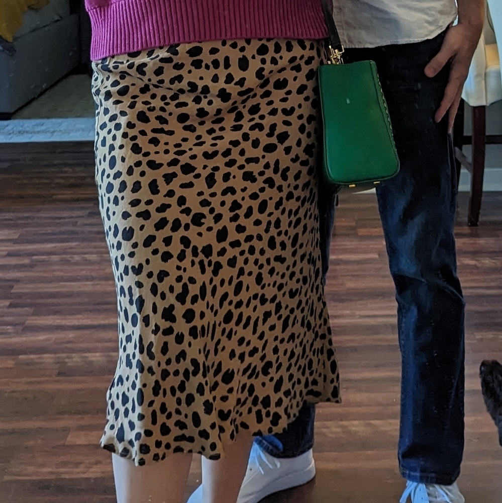 Slip silk skirt in animal print - Picture 5 of 8